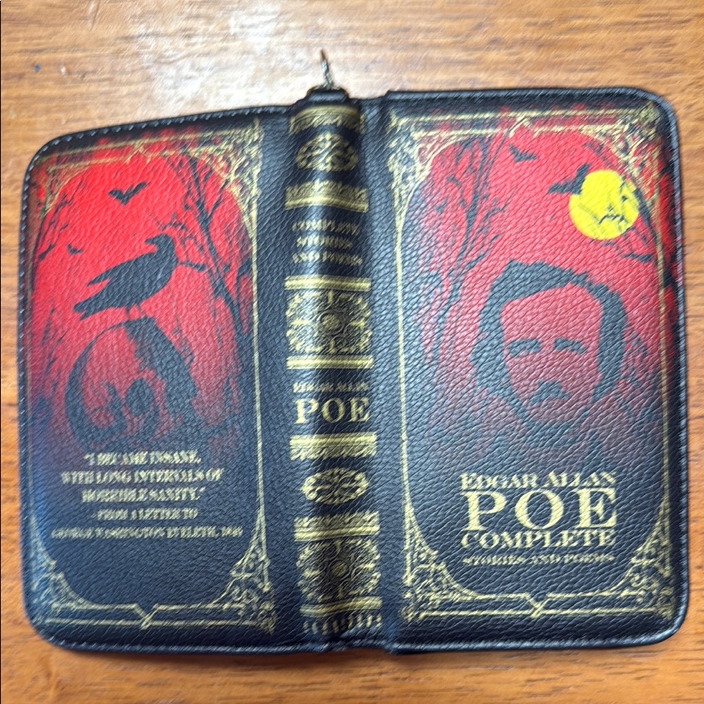 Edgar Allan Poe Themed Wristlet Ashley M. Artist Series nwot